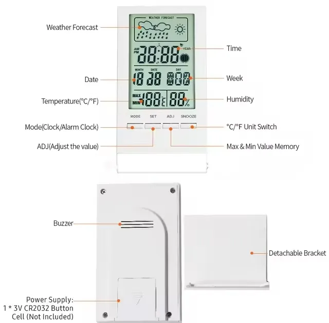 دماسنج و رطوبت سنج اکی یس مدل K-700