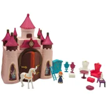 اسباب بازی ناب سل مدل خانه عروسکی طرح قصر رویایی سقف اکلیلی موزیکال چراغدار کد FUNNY DREAM CASTLE مجموعه 16 عددی