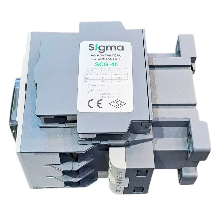 کنتاکتور 40 آمپر سه فاز سیگما کد SCG-40