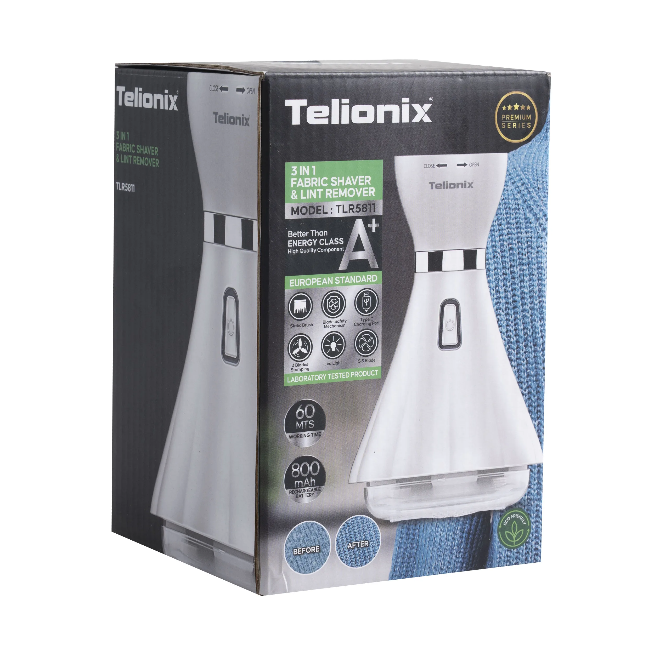 پرزگیر لباس شارژی تلیونیکس مدل TLR5811 مجهز به چراغ LED