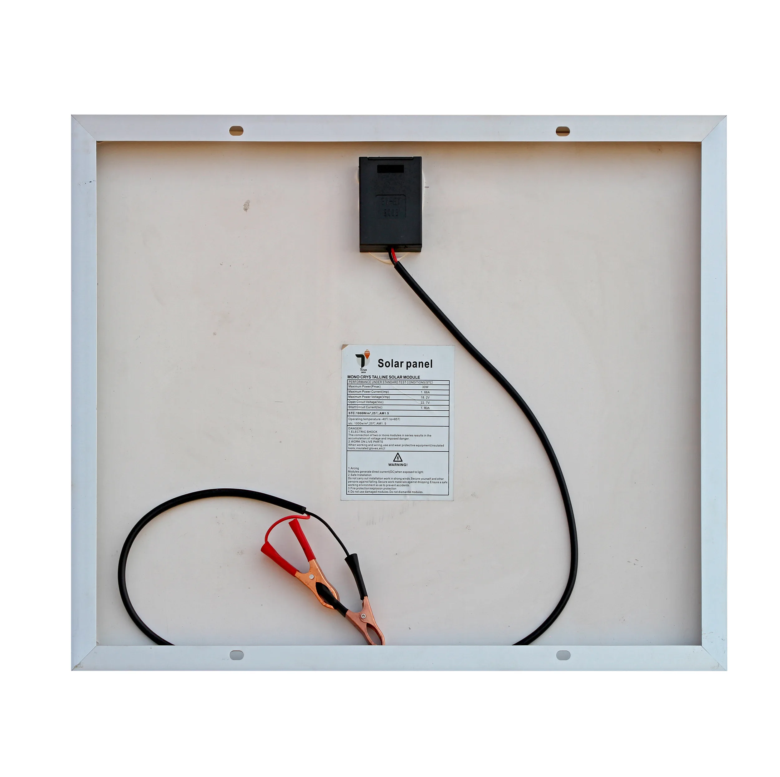 پنل خورشیدی تیسو مدل TM30W-18V ظرفیت 30 وات