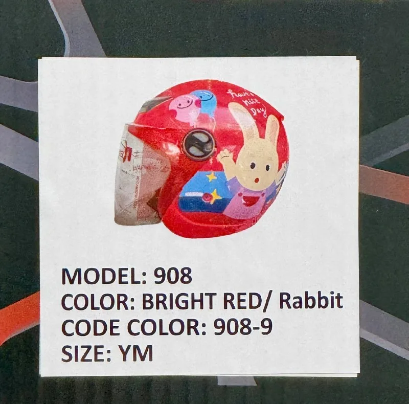 کلاه کاسکت ردلاین مدل BRIGHT RED / Rabbit 908