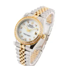 ساعت عقربه ای زنانه طرح رولکس مدل دیت جاست مدیوم کد Rolex-3347-L