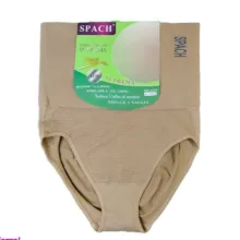 شورت گنی زنانه اسپاچ مدل فنردار رنگ کرم