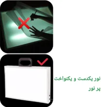 میز نور مدل eco سایز ۴۷x۳۵  سانتی متر