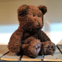 عروسک پولیشی مدل خرس کد 1122 ارتفاع 40 سانتیمتر