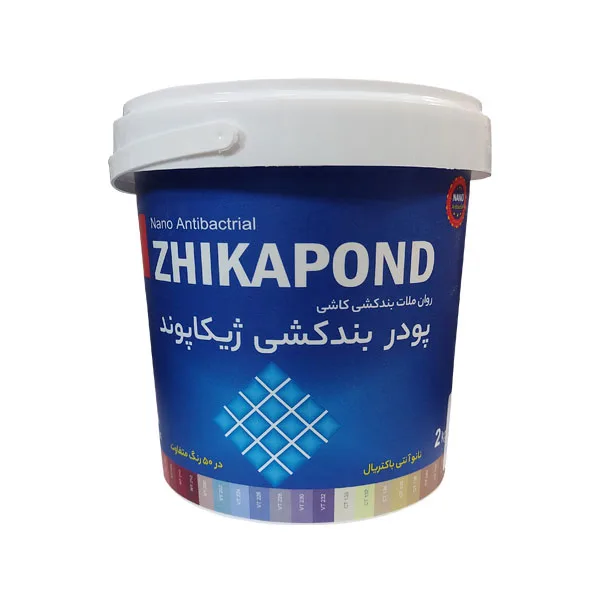 پودر بندکشی خاکستری مات ژیکاپوند ژیکاوا مدل Zhikapond_ST114 وزن دو کیلوگرم