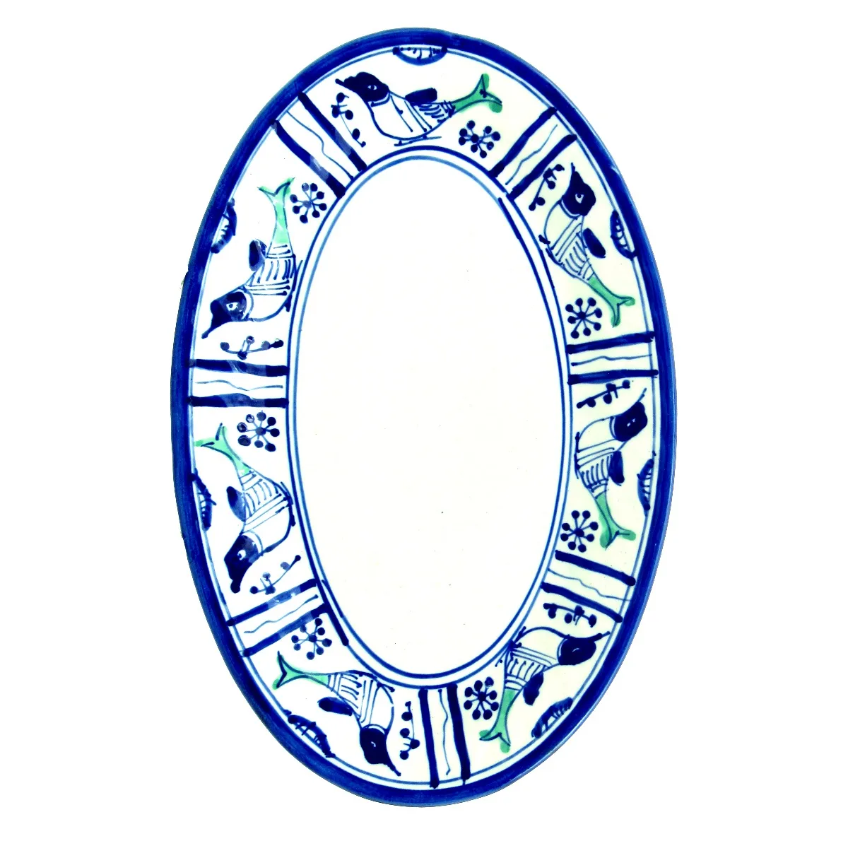 ديس بيضي چيني ميبدمرواريد مدل مرغي ساده کدB