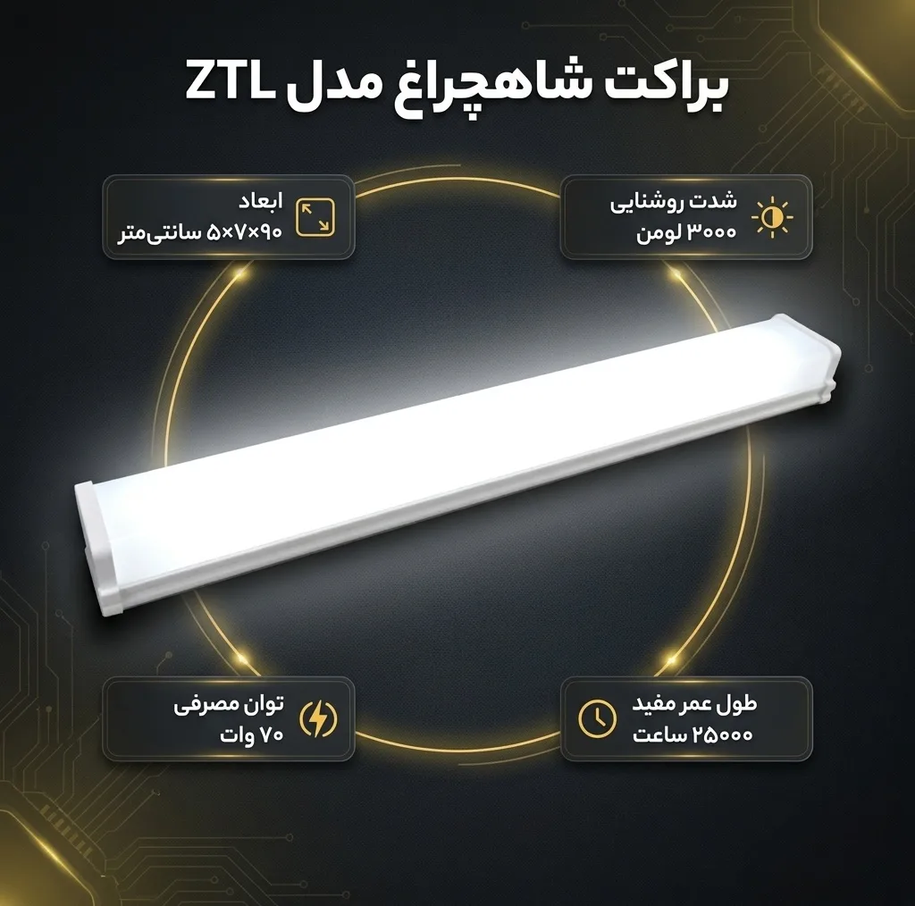 براکت 70 وات شاهچراغ مدل ZTL