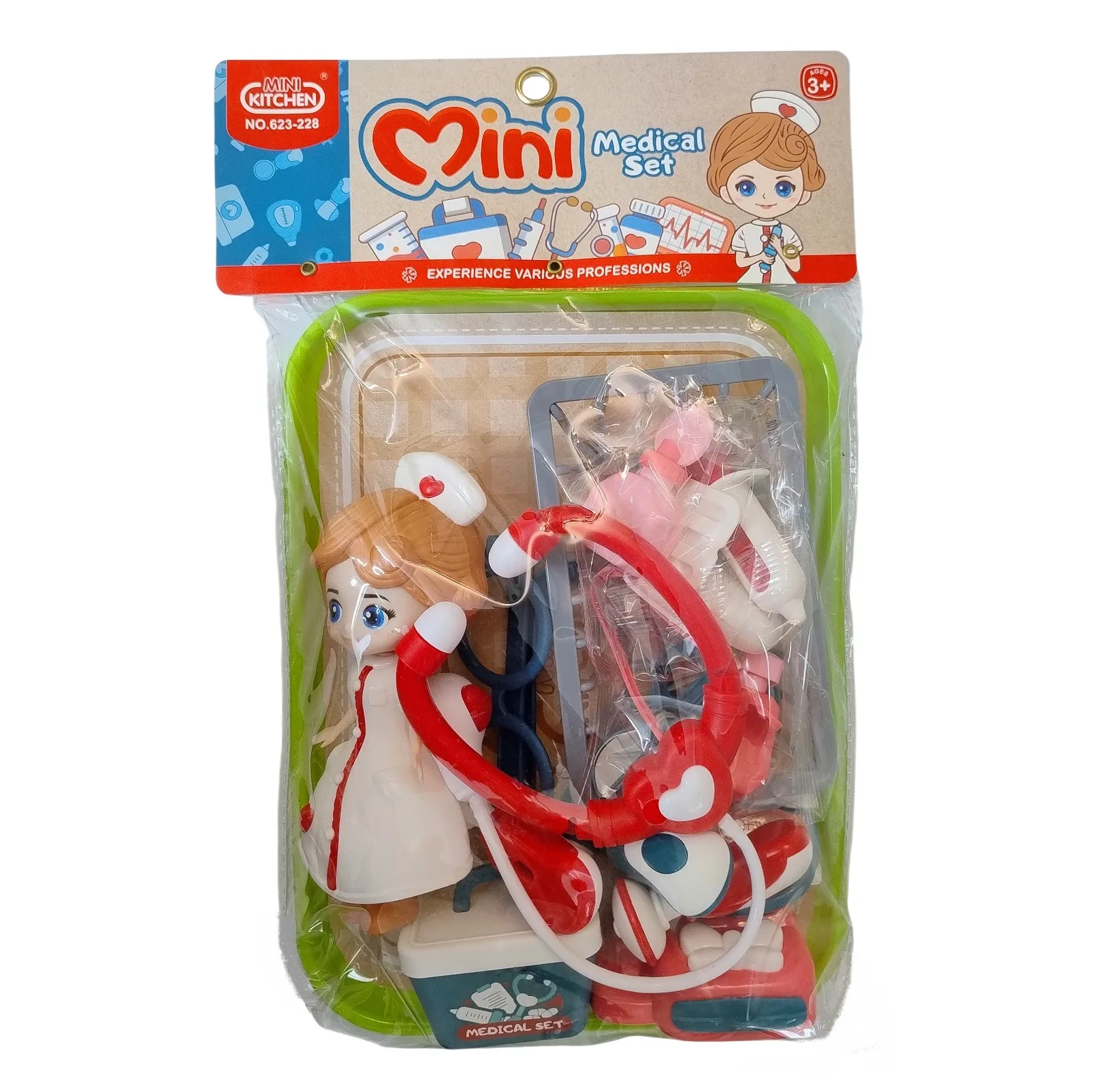 ست اسباب بازی تجهیزات پزشکی مدل Mini Medical Set مجموعه 17 عددی