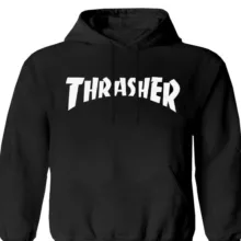 هودی پسرانه مدل W60 THRASHER رنگ مشکی