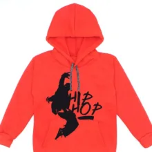 هودی پسرانه مدل A89 HIP HOP رنگ قرمز