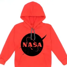 هودی پسرانه مدل A75 NASA رنگ قرمز