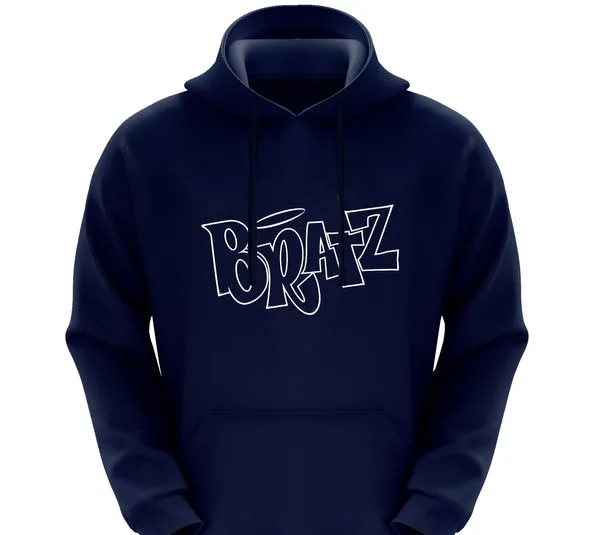 هودی پسرانه طرح BRATZ مدل F30 رنگ سرمه ای