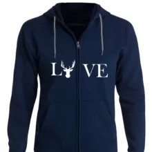 سویشرت دخترانه مدل LOVE رنگ سرمه ای