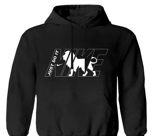 هودی پسرانه مدل F84 رنگ مشکی طرح NIKE