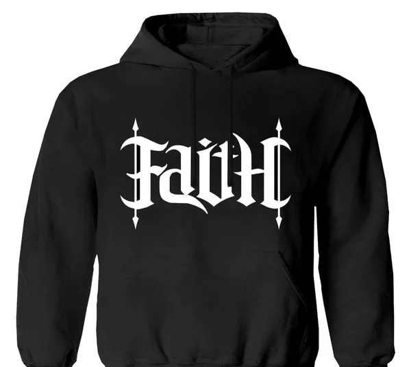هودی پسرانه مدل F85 FaitH رنگ مشکی