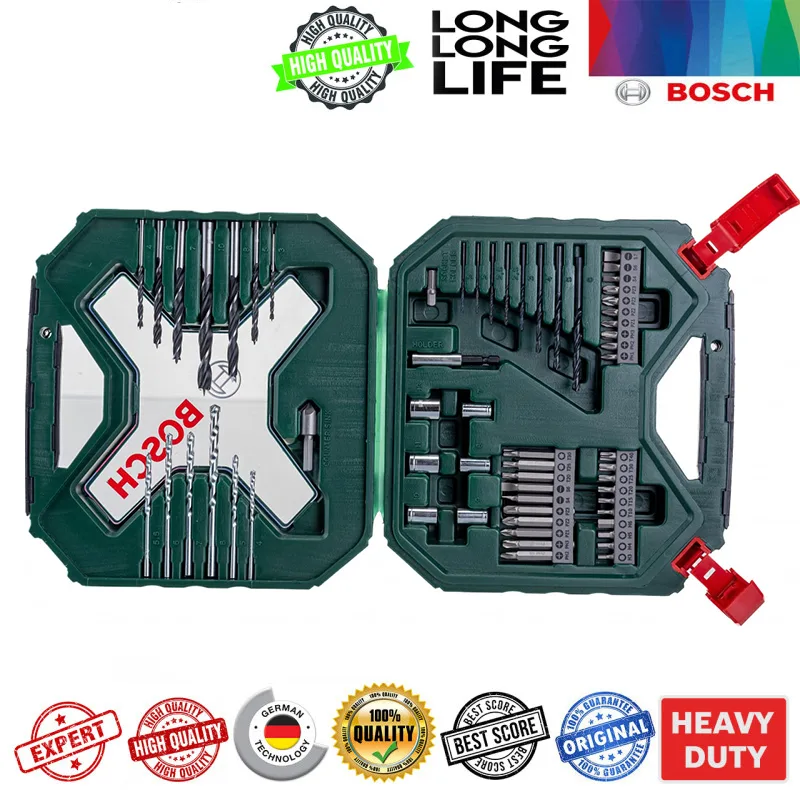 مته و سرپیچ گوشتی بوش مدل X-Line کد PRO 2607010611 مجموعه 60 عددی