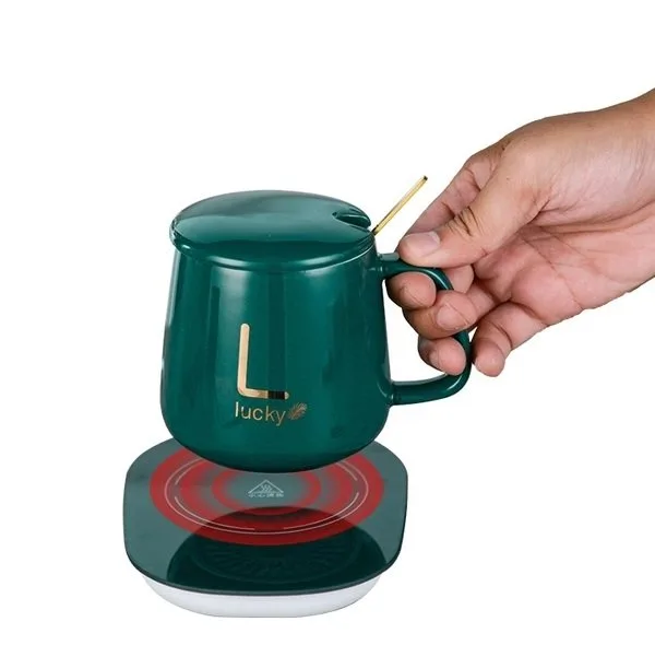 ماگ لاکی مدل Warmer Cup به همراه صفحه گرم کن برقی