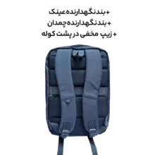 کوله پشتی لپ تاپ پرزیدنت مدل Wizard1 مناسب سایز 15.6 اینچ