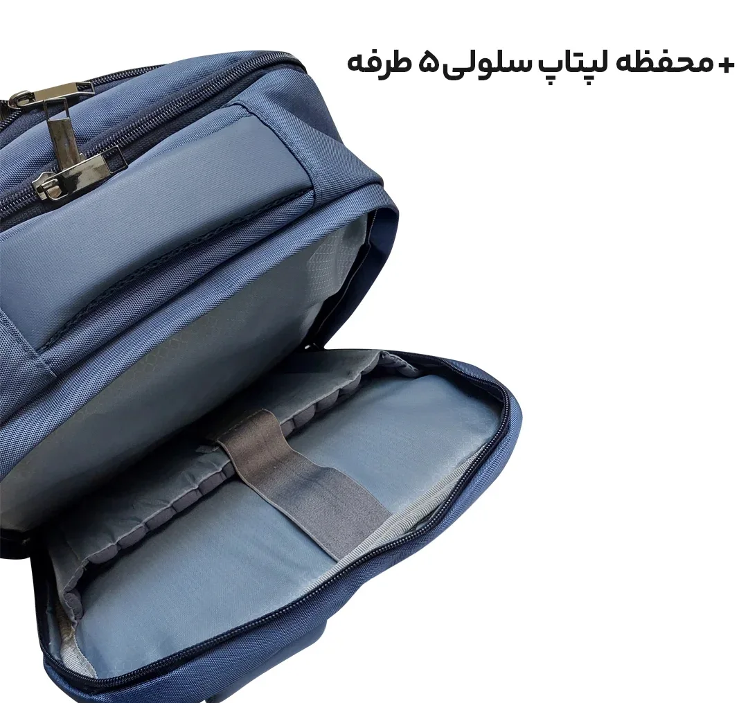 کوله پشتی لپ تاپ پرزیدنت مدل Wizard1 مناسب سایز 15.6 اینچ