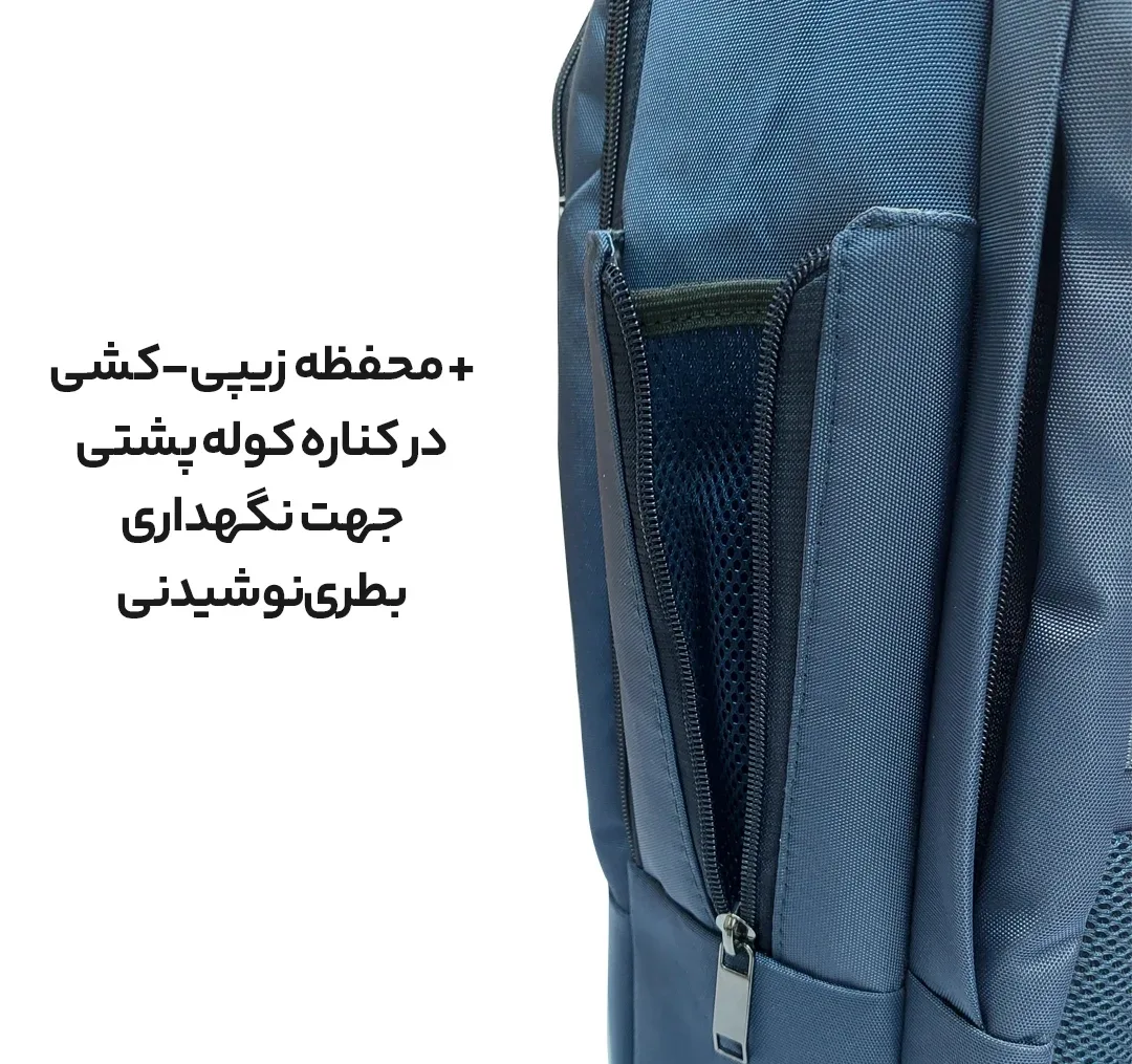 کوله پشتی لپ تاپ پرزیدنت مدل Wizard1 مناسب سایز 15.6 اینچ