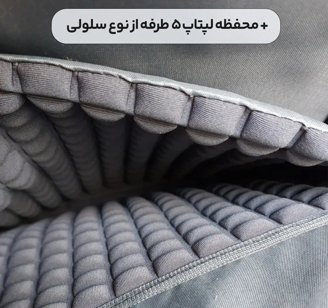 کوله پشتی لپ تاپ پرزیدنت مدل Wizard1 مناسب سایز 15.6 اینچ