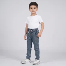 شلوار جین راسته بچگانه مدل yas 1124