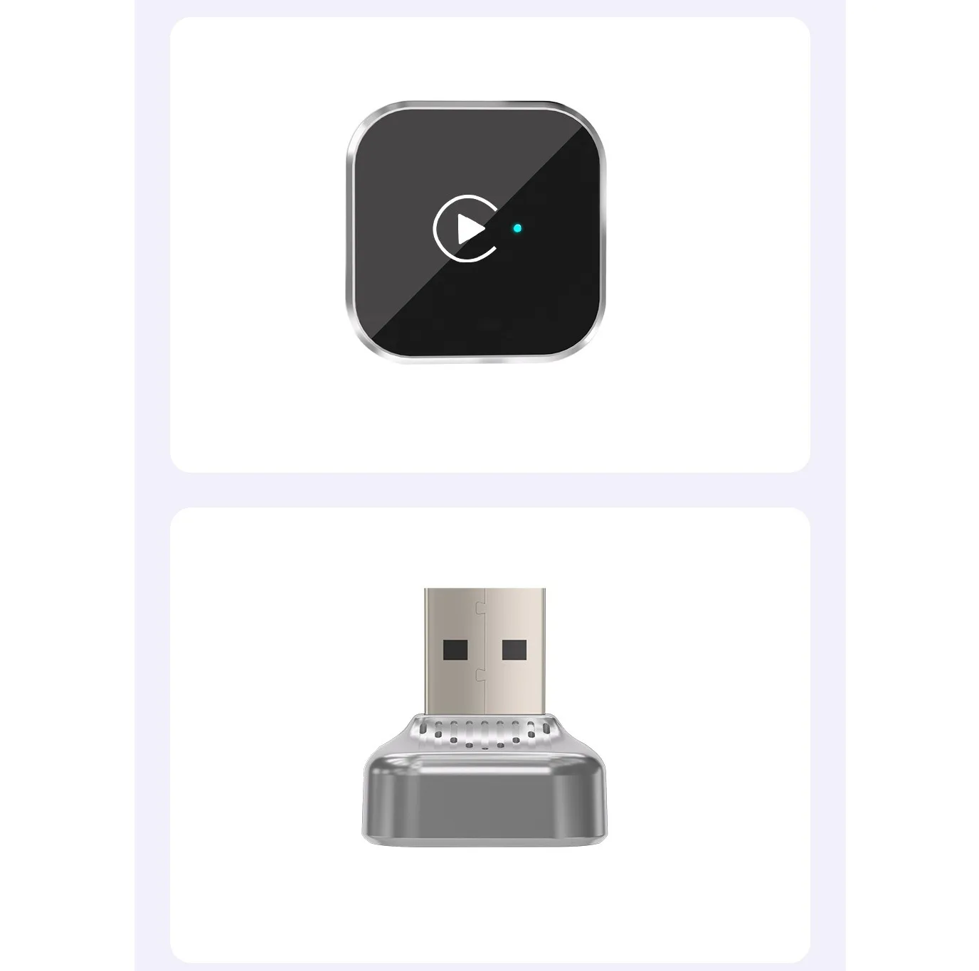 کارپلی و اندروید اتو مدل CP/AA-Wifi Box به همراه مبدل USB به USB-C و مبدل USB