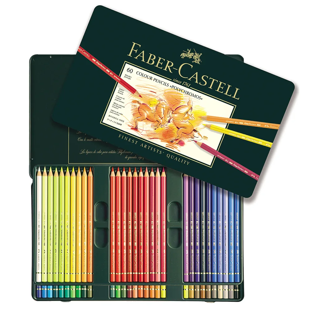 مداد رنگی 60 رنگ فابر کاستل مدل Polychromos کد 62885