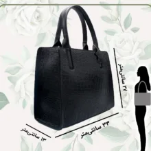 کیف زنانه چرم طبیعی کروکو مدل FATEH129/1K