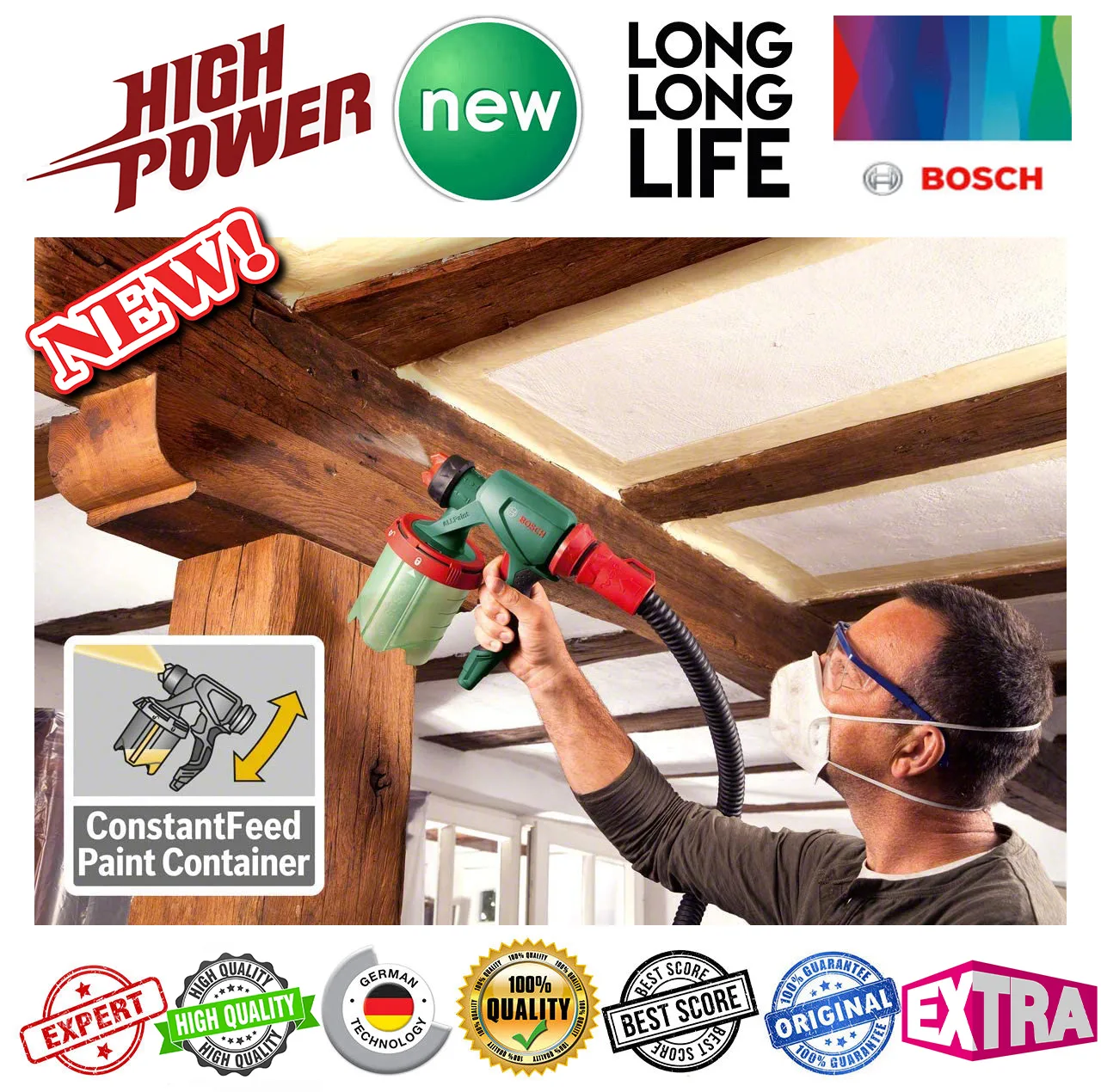 پیستوله برقی بوش مدل PFS 5000 کد All Paint/Advanced