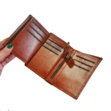 کیف پول چرم طبیعی سهند چرم مدل سامان