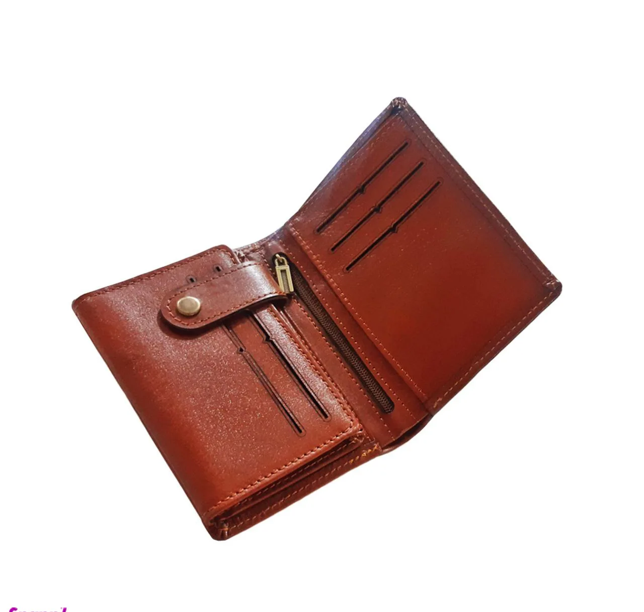 کیف پول چرم طبیعی سهند چرم مدل سامان