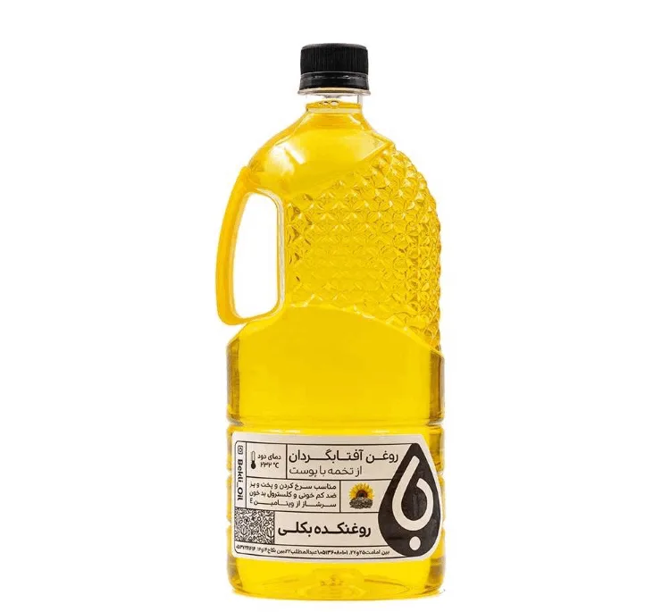 روغن آفتابگردان از تخمه با پوست بکلی حجم 1 لیتر