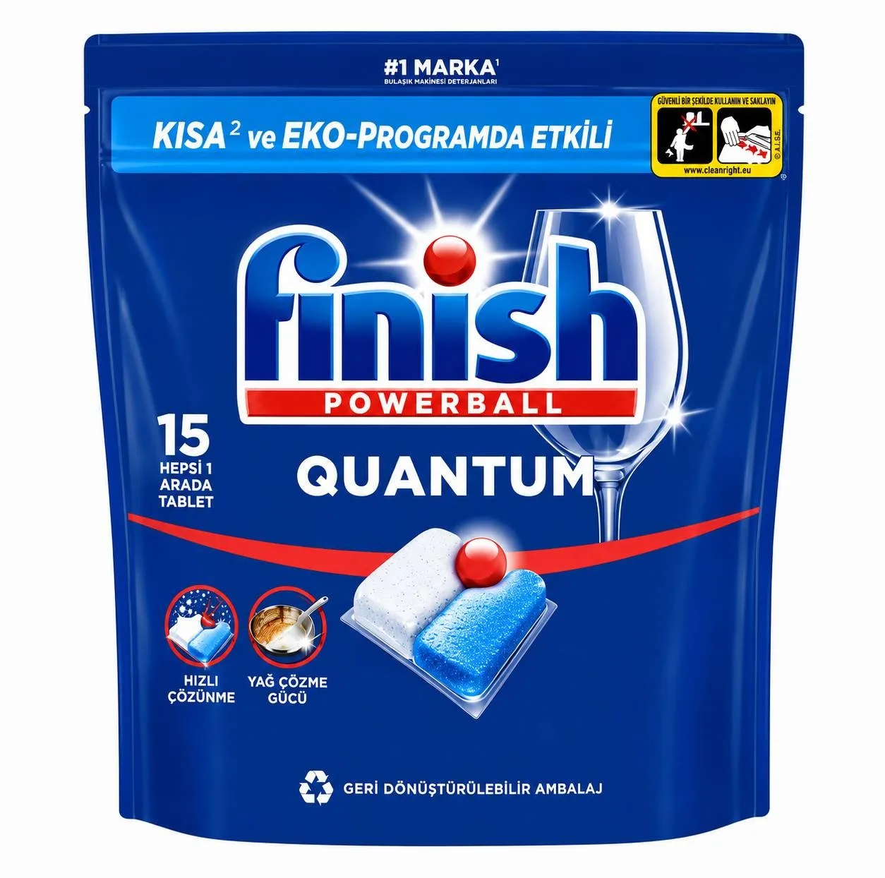 قرص ماشین ظرفشویی فینیش مدل QUANTUM بسته 15 عددی