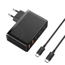 شارژر دیواری 100 وات 4 پورت بیسوس مدل GaN2 Pro به همراه کابل USB-C