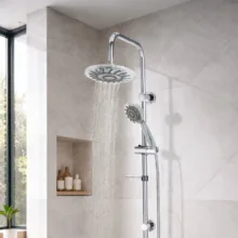 سردوش حمام پاپیروس مدل روشنایی خودکار LED-Crystal مجموعه 2 عددی