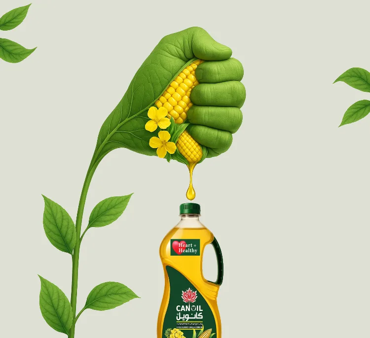 روغن مایع خوراکی مخلوط کانولا و ذرت کانویل وزن 1620 گرم