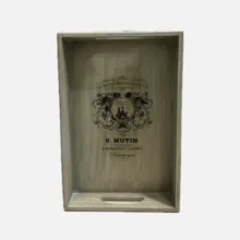 سینی دسته دار مدل پذیرایی طرح مدرن سایز 20*30 سانتی متر