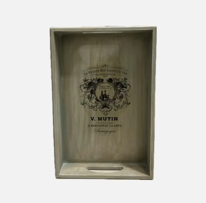 سینی دسته دار مدل پذیرایی طرح مدرن سایز 20*30 سانتی متر