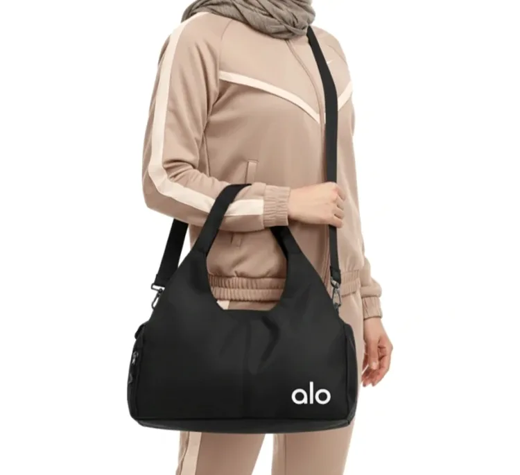 ساک ورزشی زنانه طرح alo مدل خفاشی
