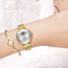 ساعت مچی عقربه ای زنانه کارین مدل 9031-Gold