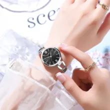ساعت مچی عقربه ای زنانه کارین مدل 9092-Silver-Black