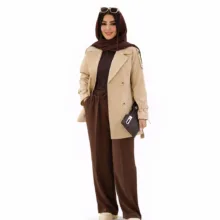 بارانی زنانه السانا مدل آرات کد 239008 رنگ کرم