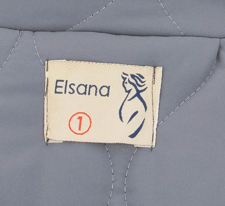 کاپشن زنانه السانا مدل راشن کد 244027 رنگ خاکستری