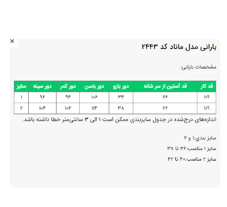 بارانی زنانه السانا مدل ماناد کد 244316 رنگ صورتی روشن