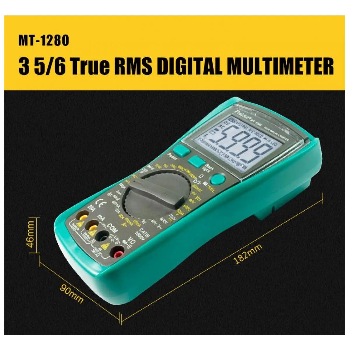مولتی متر دیجیتال پروسکیت مدل MT-1280
