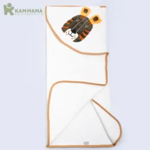حوله دورپیچ کودک و نوزاد کاماما طرح ببر زرنگ سایز 75*75 سانتی متر