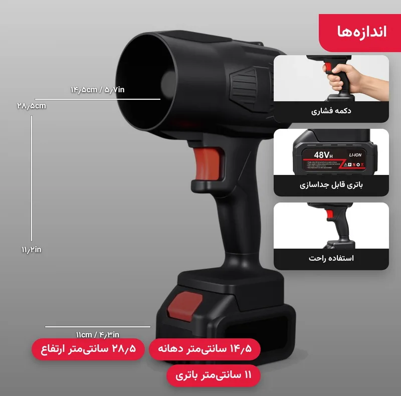 دستگاه دمنده 48 وات 35000 متر مکعب در دقیقه مدل M1